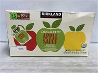 Kirkland organic apple sauce 23 pouches best by