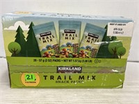 Kirkland trail mix snack packs 21 packs best by