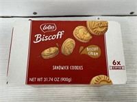 Biscoff sandwich cookies 6 packs inside best by