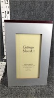 godinger silver art- picture frame w/storage