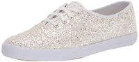 9M Keds Women's Champion Glitter Sneaker, White