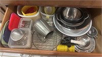 Drawer of Kitchen Mixing Bowls, Baking Cooking