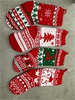 Christmas Stockings 4 Pack, Large Festival