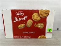 Biscoff sandwich cookies 4 packs inside best by