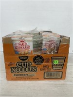20 packs of cup noodles chicken flavor best by