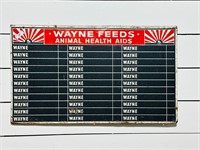 Metal Wayne Feeds Store Sign