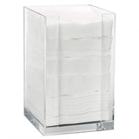 ForPro Square Pad Dispenser - Clear, Acrylic,