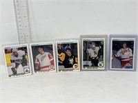 5 1990-91 Upperdeck hockey cards