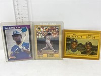 Barry Bonds & Ken Griffey Jr rookie baseball cards