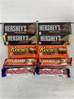 Choclate candy set includes 2 Hersheys, Reese’s,