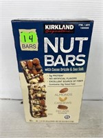 Kirkland Nut bars 14 bars with cocoa drizzle and