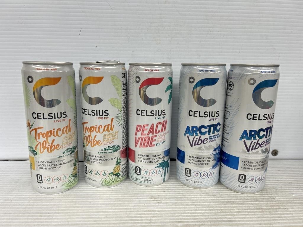 Celsius live fit 5 cans best by Dec 2024