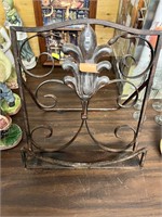 Large Vintage Wrought Iron Book/Picture Stand