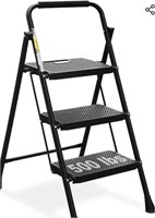 HBTower 3 Step Ladder, Folding Step Stool with