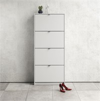 Shoes Hallway Storage Cabinet with 4 Tilting