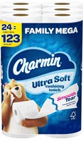 Charmin Ultra Toilet Paper, 24 Mega Rolls