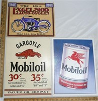 Light Tin and Alum Advertising Signs