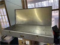 metal trunk 42 x 18 x 6"