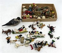 Vintage Miniature Farm Animals, Doll House Accesso