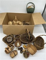 Miniature Wicker Baskets - Multiple Sizes/Scales