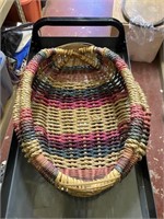 rainbow colored basket