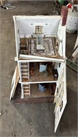 Vintage Three-Floor Dollhouse w/ Furniture