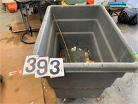 3 Castor 44” X 30” X33” Plastic Rubbermaid cart