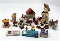 Miniature Wooden Toys, Board Games, Santa Top, Rab