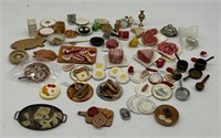 Miniature Kitchen Food, Meats, Eggs, Cutting Board