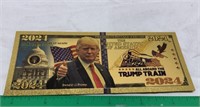 2024 Donald Trump Gold Souvenir Dollar Note