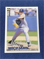Bob Wickman silver signature baseball card