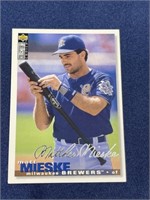 Matt Mieske silver signature baseball card