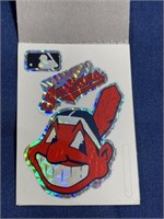 Cleveland Indians baseball holographic sticker