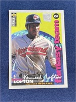 Kenny Lofton Silver signature baseball card