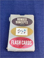 Vintage Number concepts flash cards