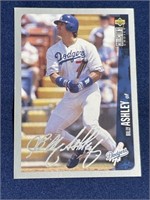 Billy Ashley silver signature baseball card