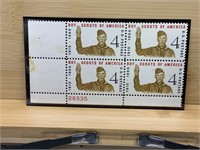 1960 Boy Scout 4vCent US Postage Stamp Block