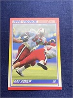 1990 Ray Agnew rookie  nfl trading card