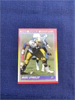 1990 Marc Spindler rookie Nfl trading card