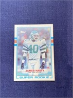 James Hasty super rookie nfl trading card