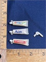 Vintage dollhouse toothpaste lot accessories