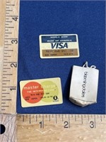 Vintage miniature credit cards Bloomingdale’s bag
