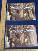 (2) Laray caverns Virginia tourist pamphlets