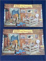 Elsie Cow Borden cheese postcard lot unused