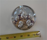 PAPERWEIGHT  BLUE & GOLD