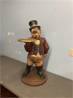 waiter statue 3 ft high