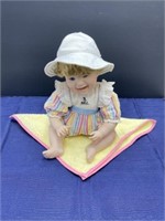 Beach day porcelain baby doll