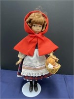 Little red riding hood porcelain doll