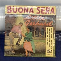 45 record Little Gerhard BUONA SERA vintage
