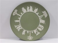 Wedgwood Green Jasperware 9.5" Plate
